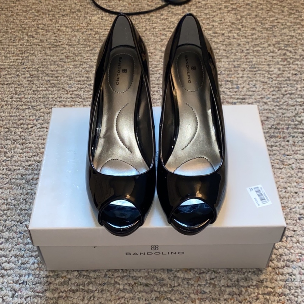 Bandolino Black Patent Leather High Heel